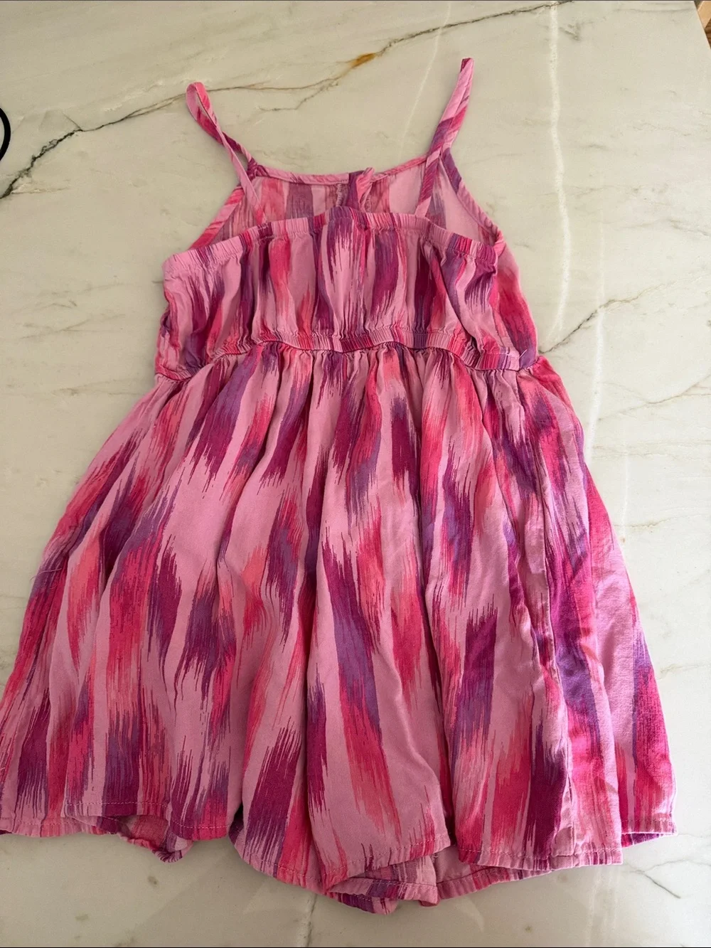 OshKosh B'gosh Pink and Purple Brushstroke Romper